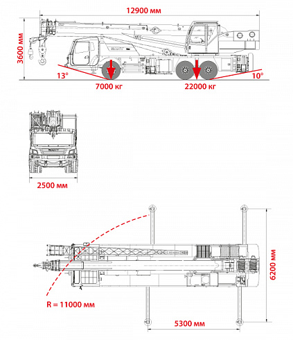 Автокран STC250-5